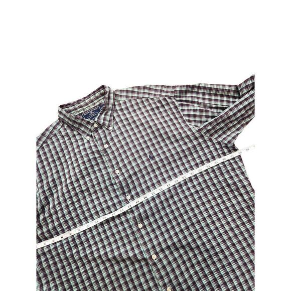 Vtg Ralph Lauren Polo Sport Men 2XL Pony Logo Flannel button up Plaid multicolor - Picture 5 of 8